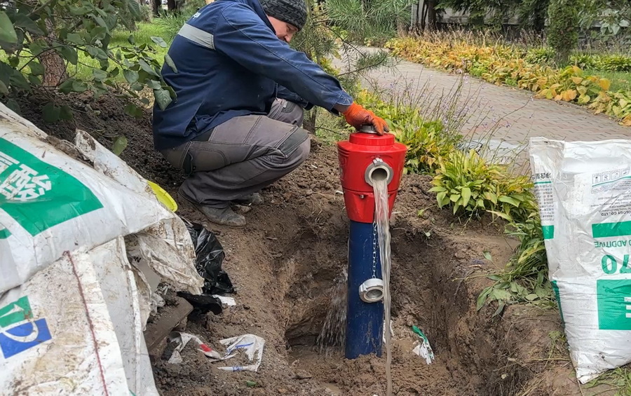 У Вінниці встановлюють наземні пожежні гідранти