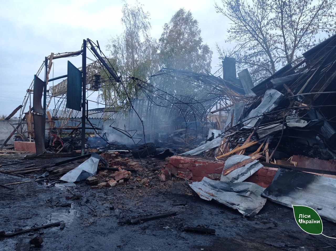 Росіяни атакували лісозаготівельне підприємство на Чернігівщині - фото 2