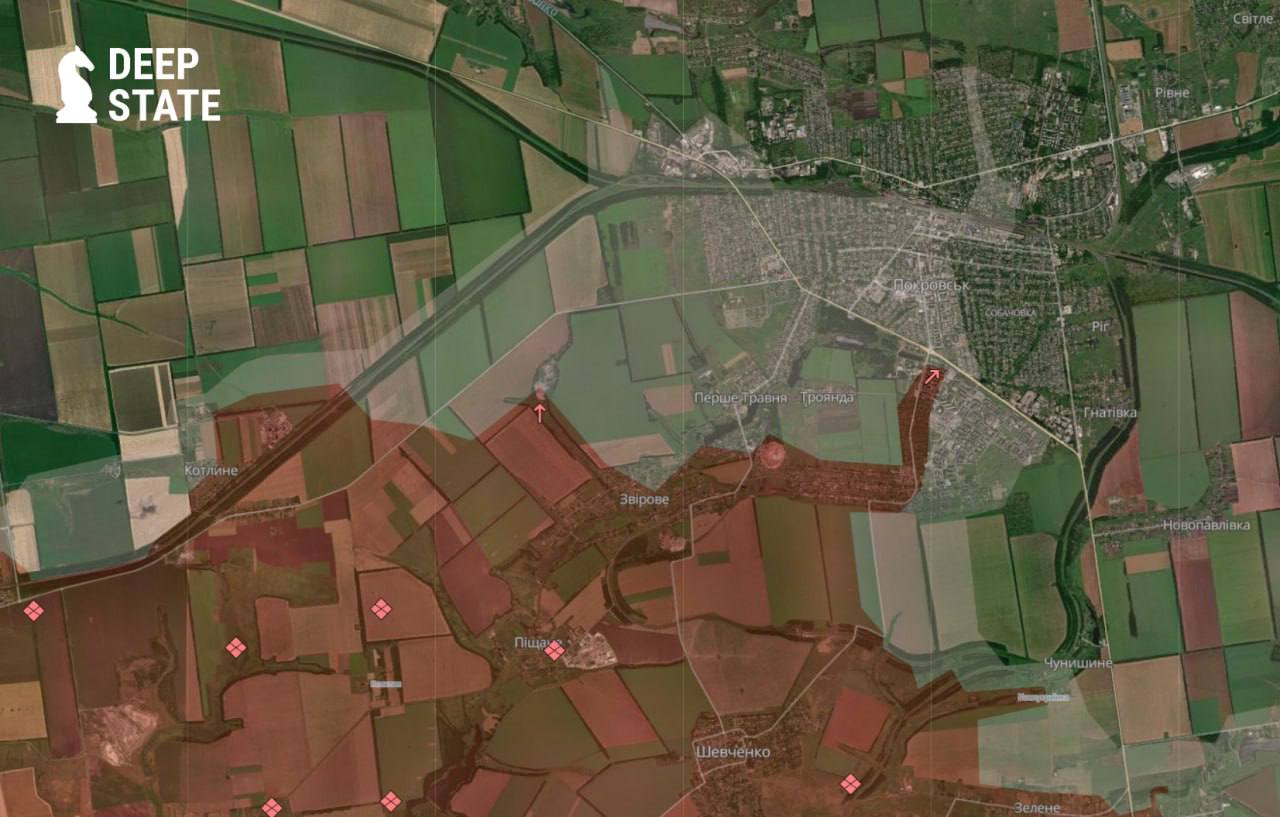 Росіяни вивісили свій прапор на стелі Покровська, ситуація в місті критична