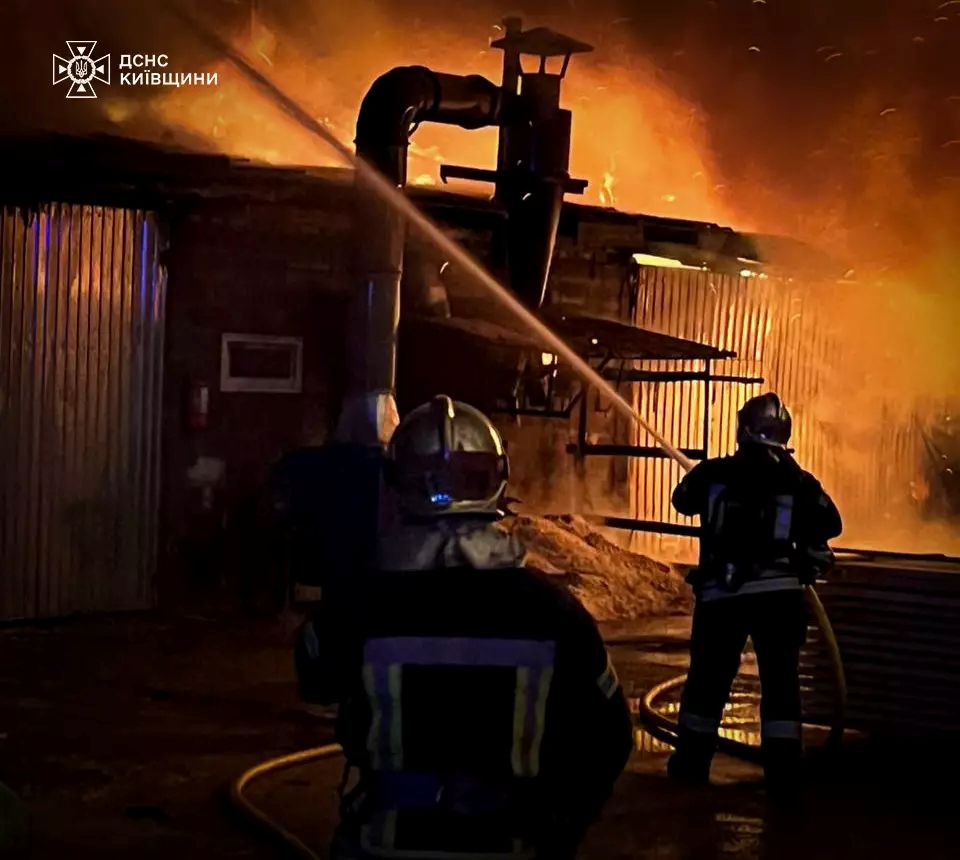Рятувальники ліквідували пожежу на деревообробному підприємстві Київщини - фото 2