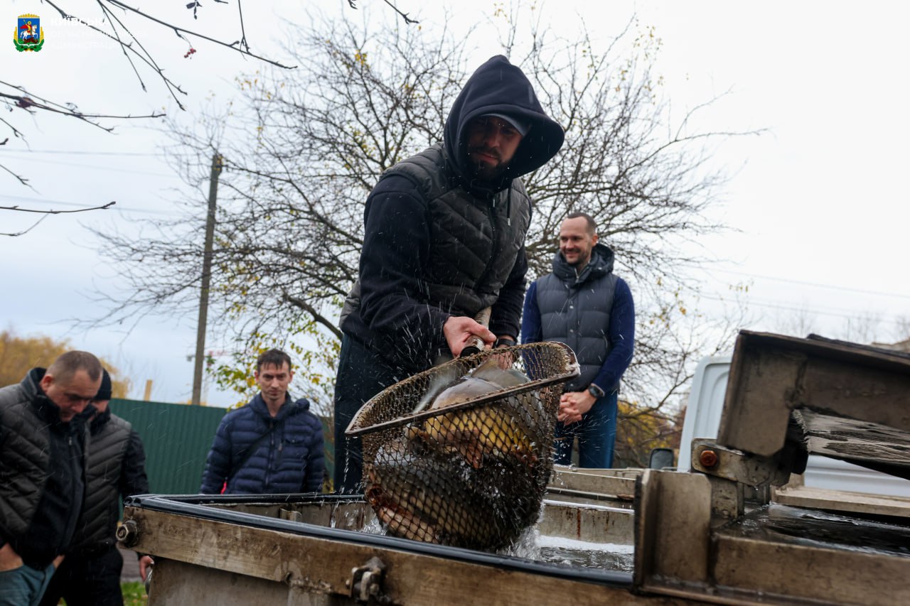 У Бородянці зарибили каскад озер
