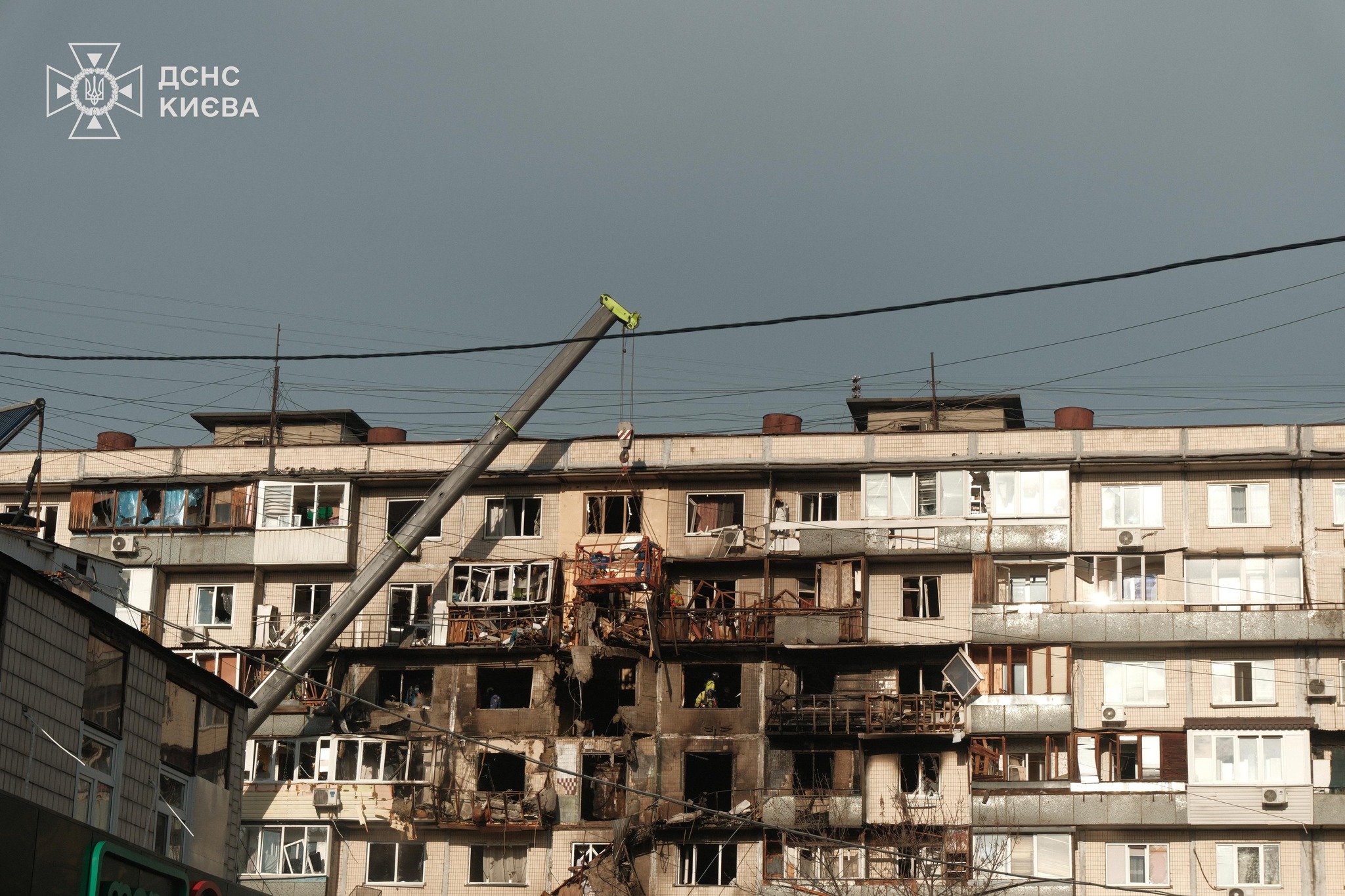 У Деснянському районі кінологи з собаками та ДСНСники шукають людей під завалами - фото 3