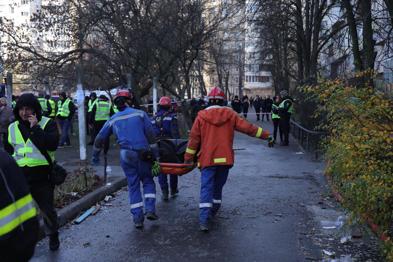 У Деснянському районі кінологи з собаками та ДСНСники шукають людей під завалами - фото 8