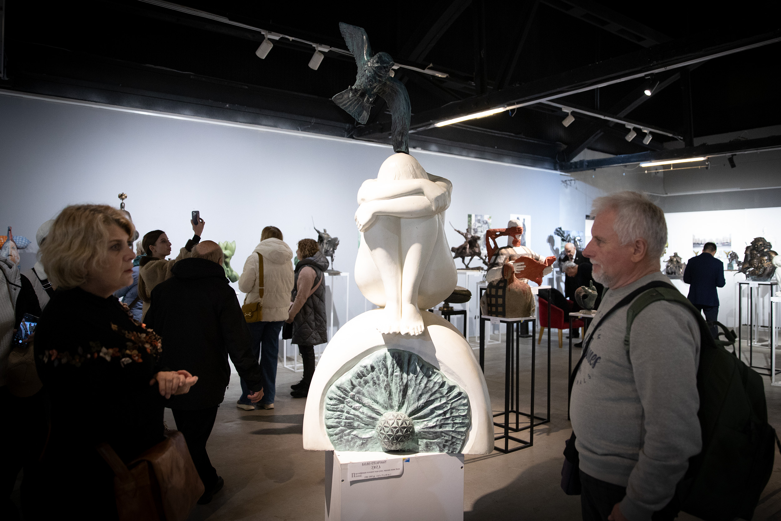 Автор монумента Незалежності України на Майдані презентував виставку у Києві - фото 3