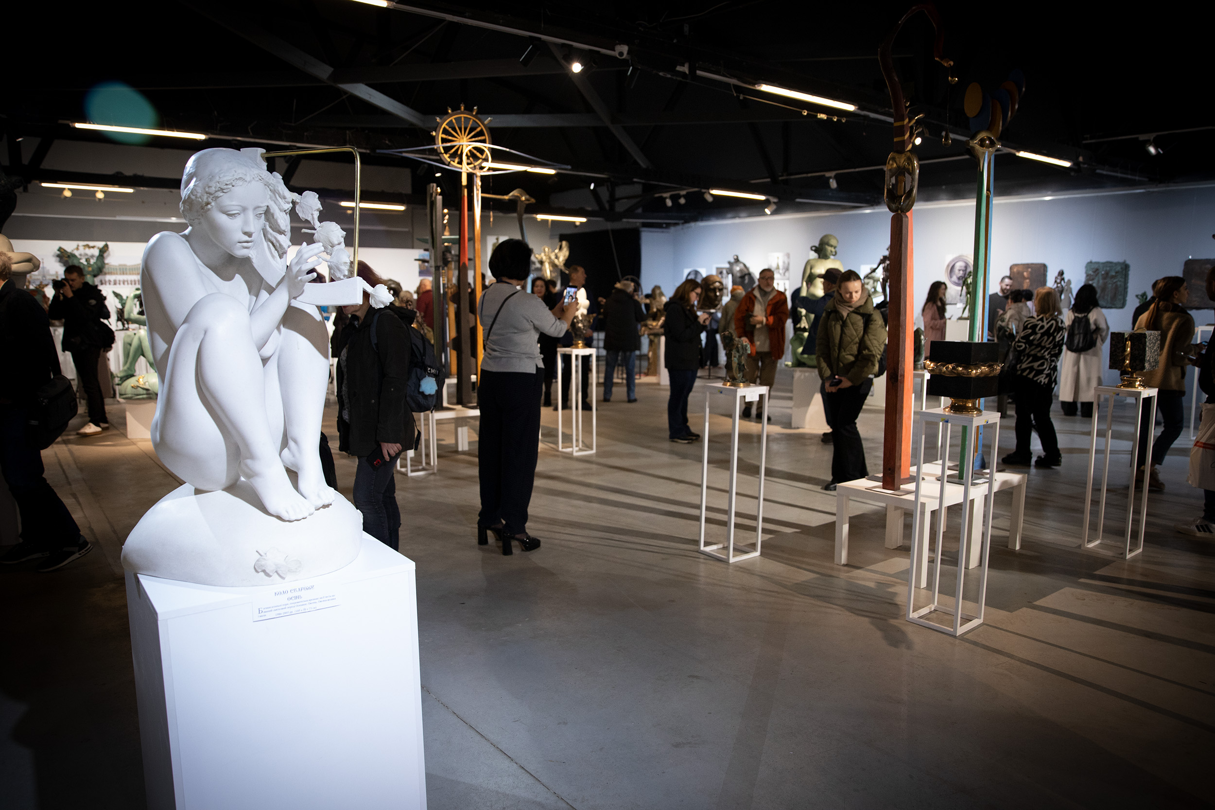 Автор монумента Незалежності України на Майдані презентував виставку у Києві - фото 4