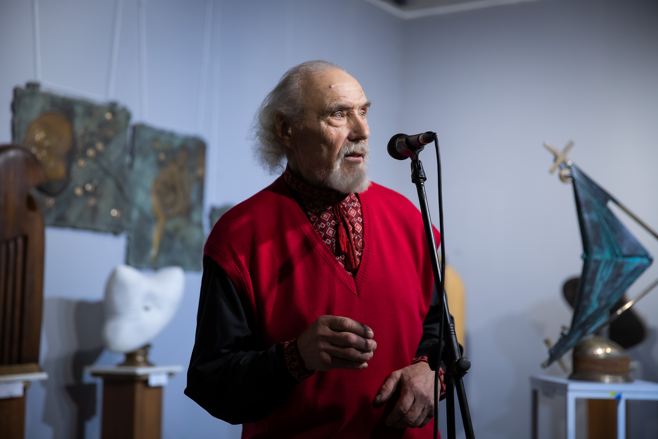 Автор монумента Незалежності України на Майдані презентував виставку у Києві - фото 7