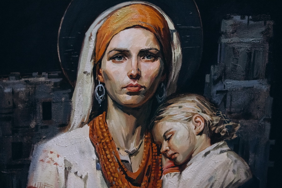 «Молитва за Україну»: у Римі відкрили виставку створену народним художником з Вінниччини - фото 8