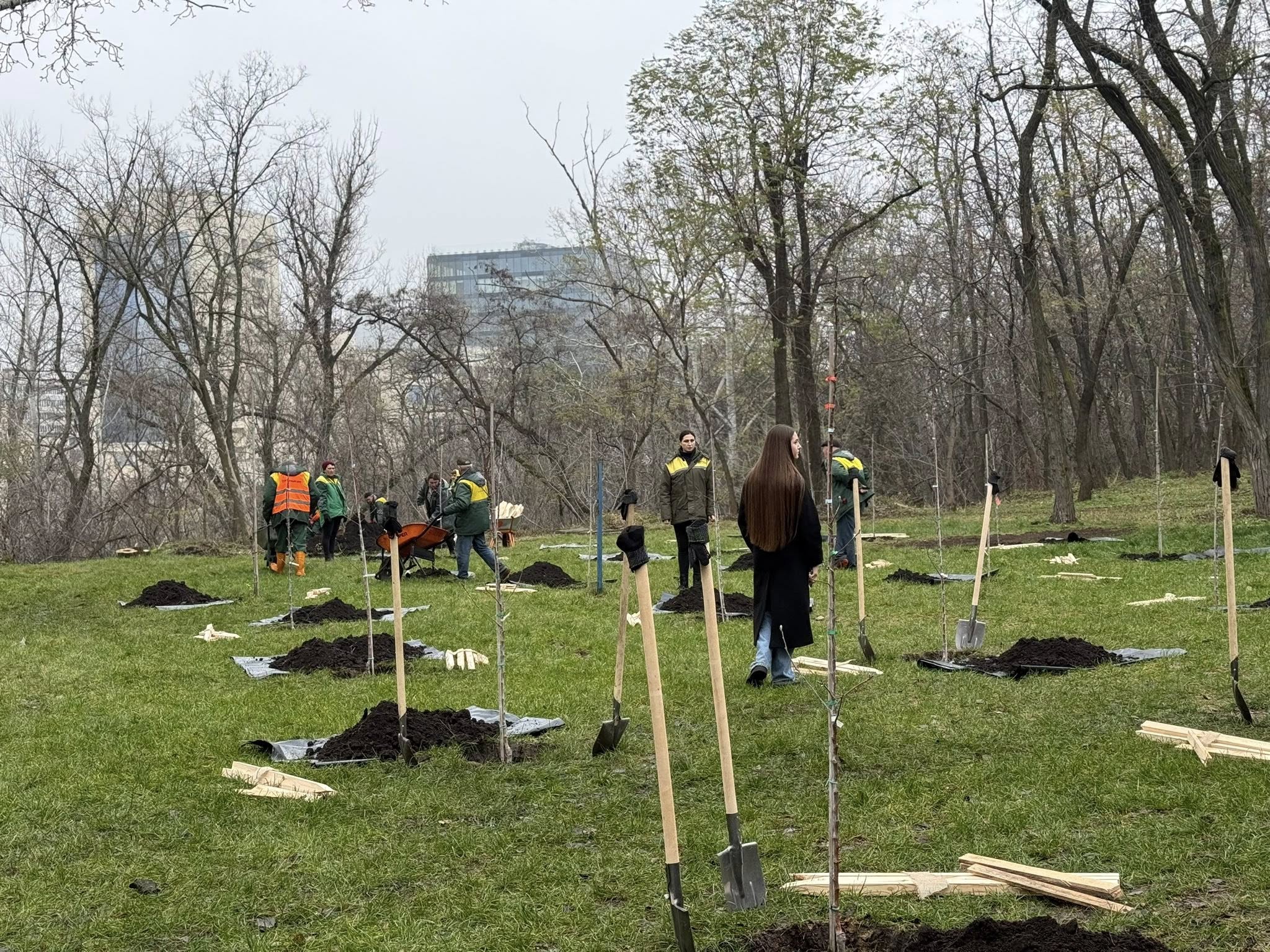 На території однієї зі столичних лікарень висадили «Сад Надії» - фото 4