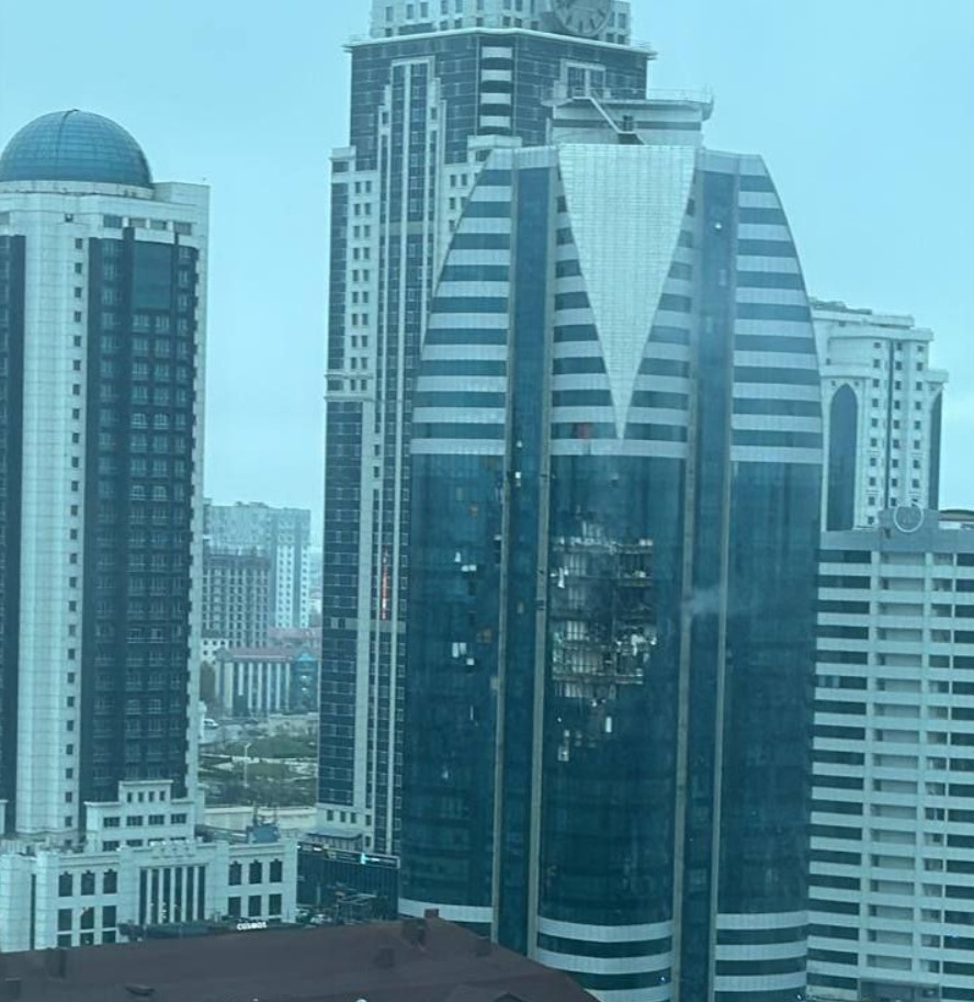 У Грозному невідомий дрон атакував хмарочос