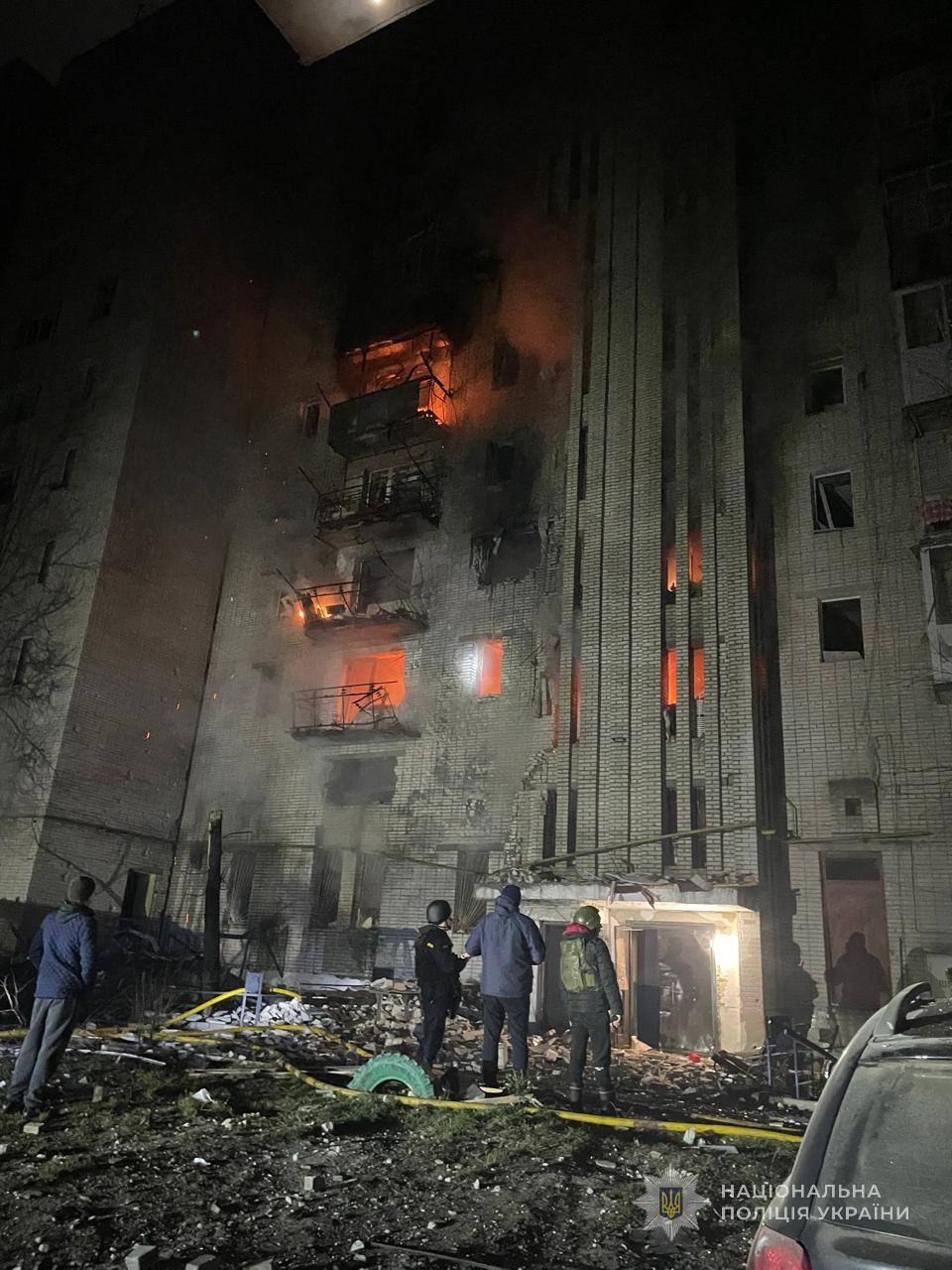 Дрони влучили у багатоповерховий будинок в Охтирці