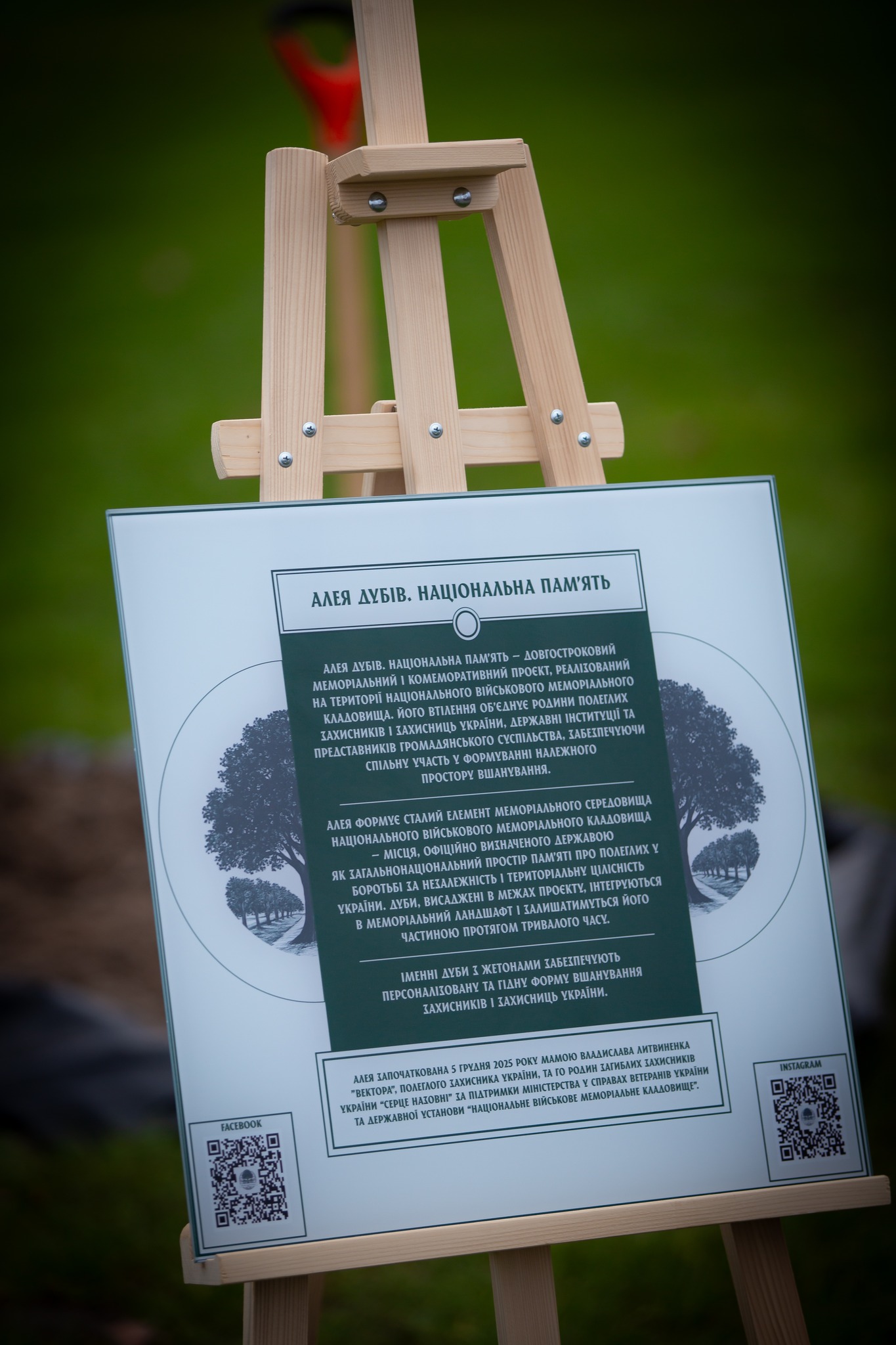 На Національному військовому кладовищі у пам’ять про загиблих захисників висадили 56 дубів - фото 3