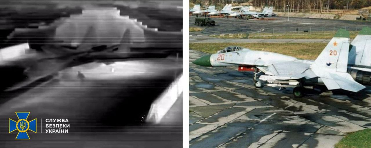 СБУ уразила два російські літаки Су-27 на аеродромі Бельбек