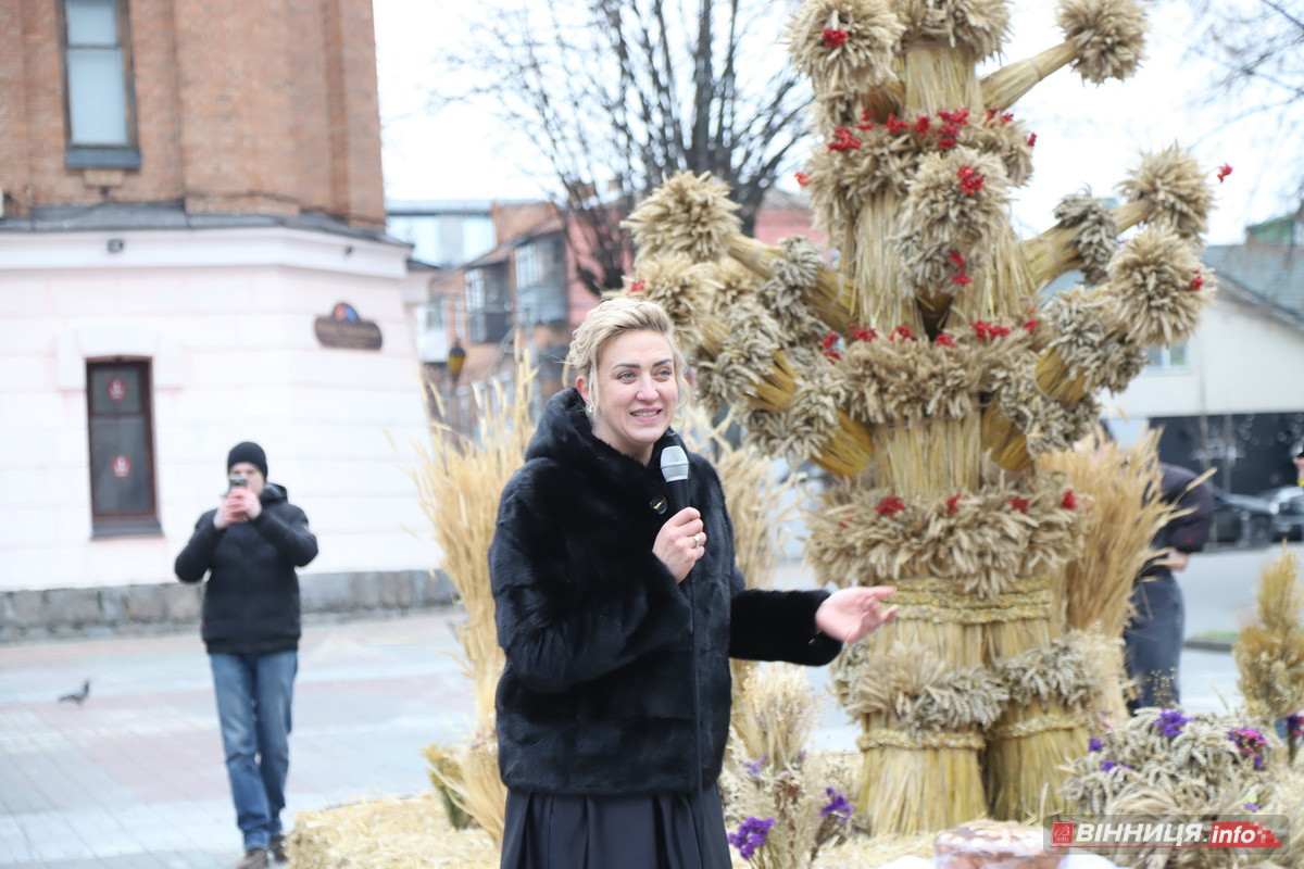 У центрі Вінниці встановили різдвяний оберіг «Дідух Єднання» - фото 4