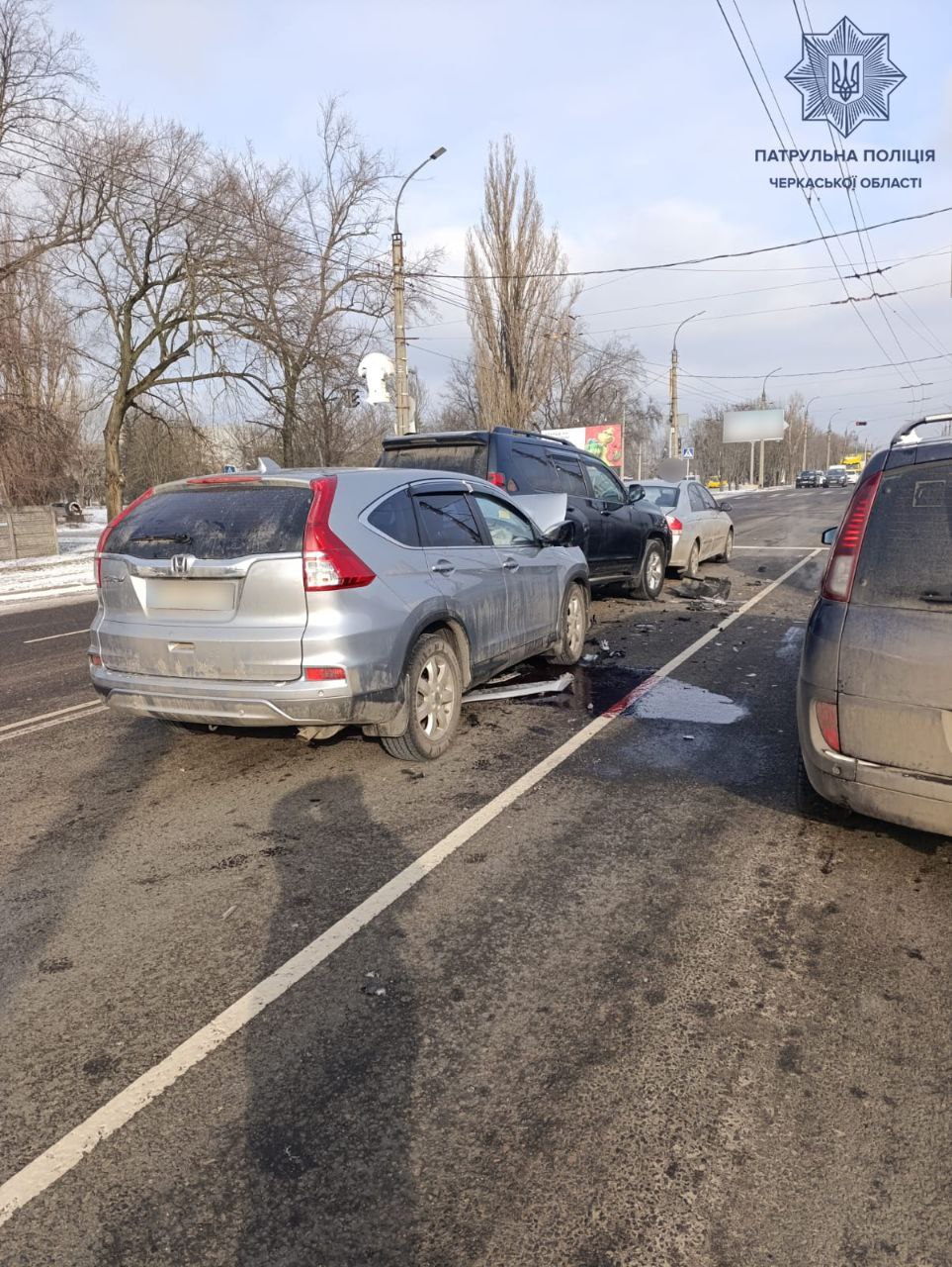Потрійна ДТП сталася у Черкасах