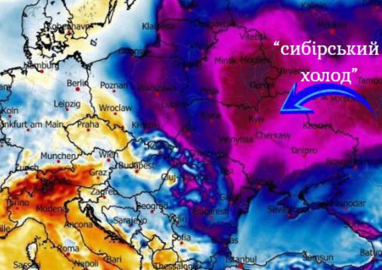 Озимина на Черкащині під загрозою вимерзання через Сибірський антициклон