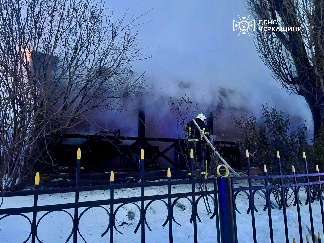 В Умані згорів літній майданчик ресторану