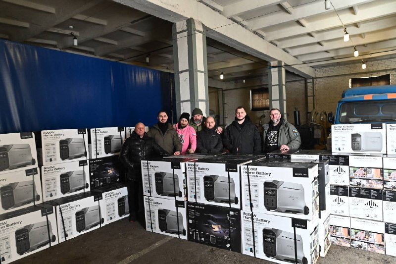 До Київщини прибула перша партія потужних EcoFlow від чеських партнерів