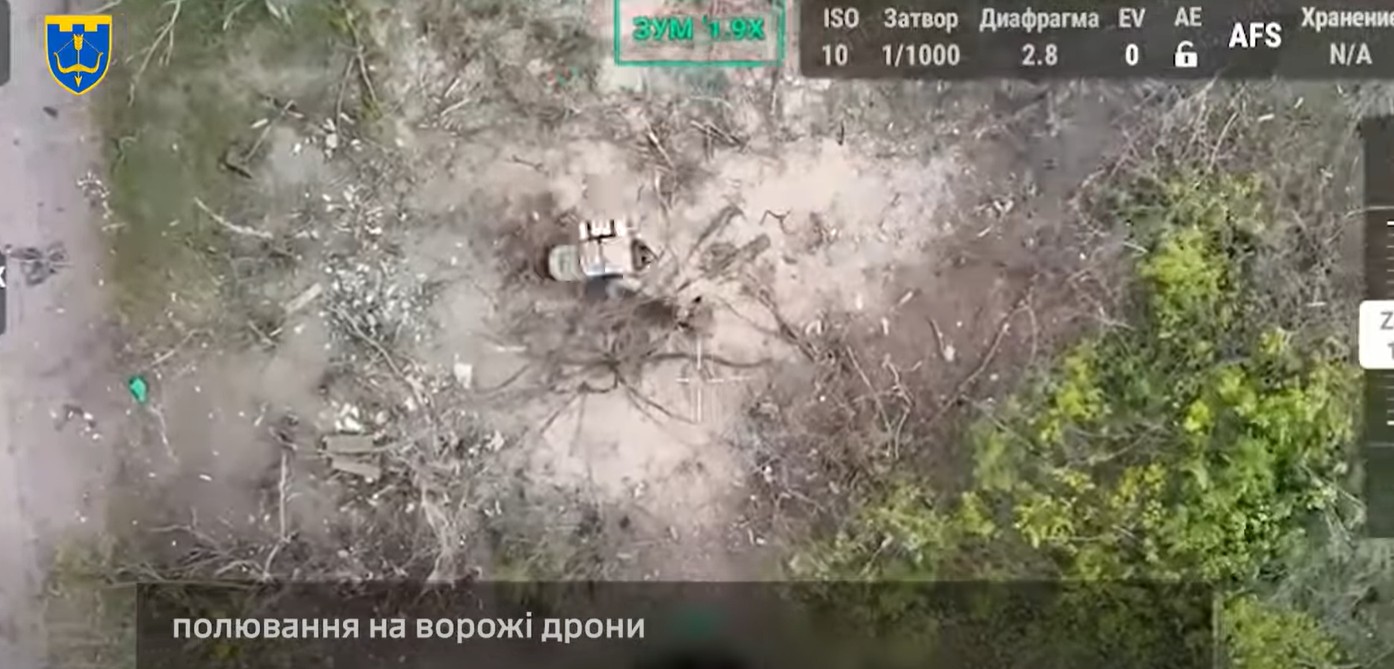 Пілоти бригади з Черкащини вполювали російського дрона