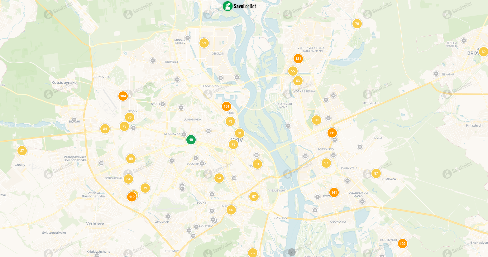 Рівень забруднення повітря в Києві: де подивитися стан повітря у столиці - фото 2
