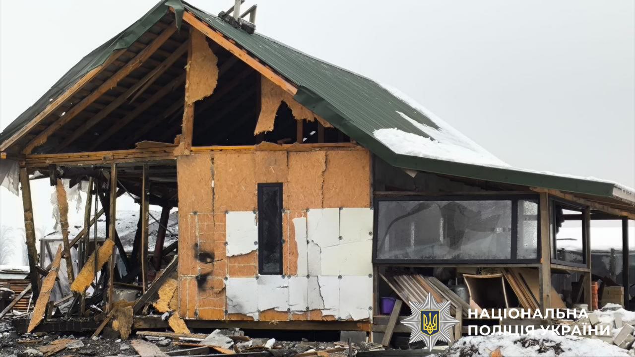 В поліції показали наслідки атаки рф на Київщину