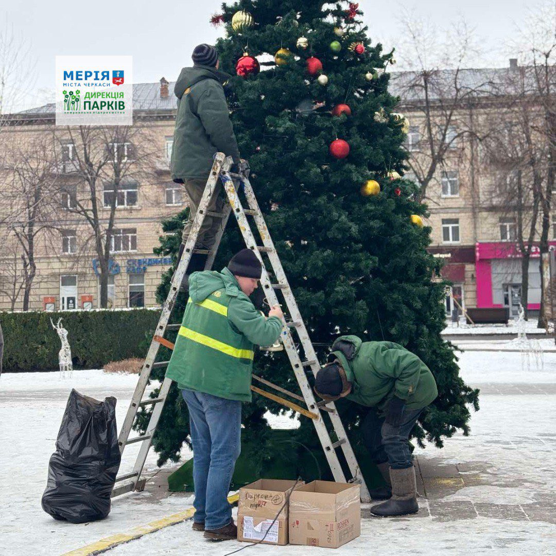 У Черкасах розібрали головну ялинку - фото 4