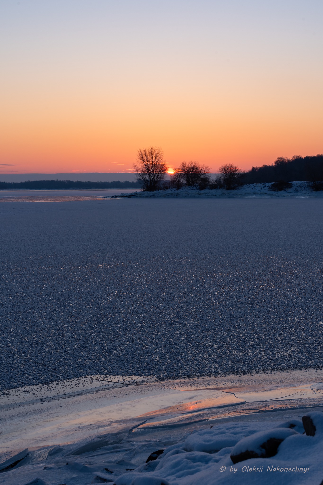 Зимовий світанок на Дніпрі у Каневі. Фото - фото 3