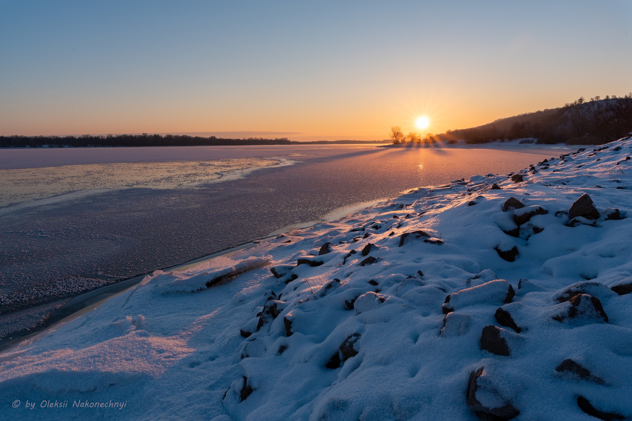 Зимовий світанок на Дніпрі у Каневі. Фото - фото 6