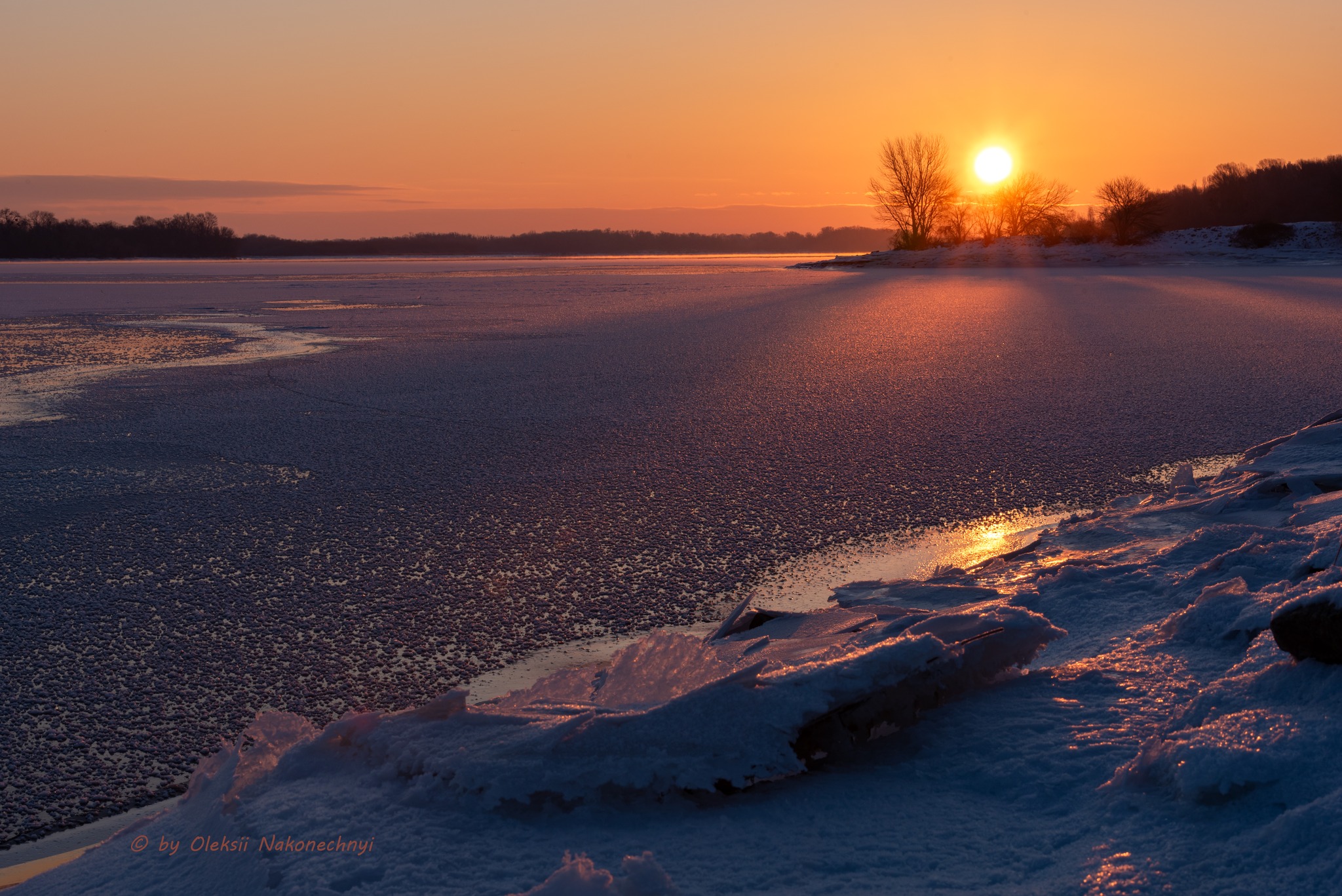 Зимовий світанок на Дніпрі у Каневі. Фото - фото 7