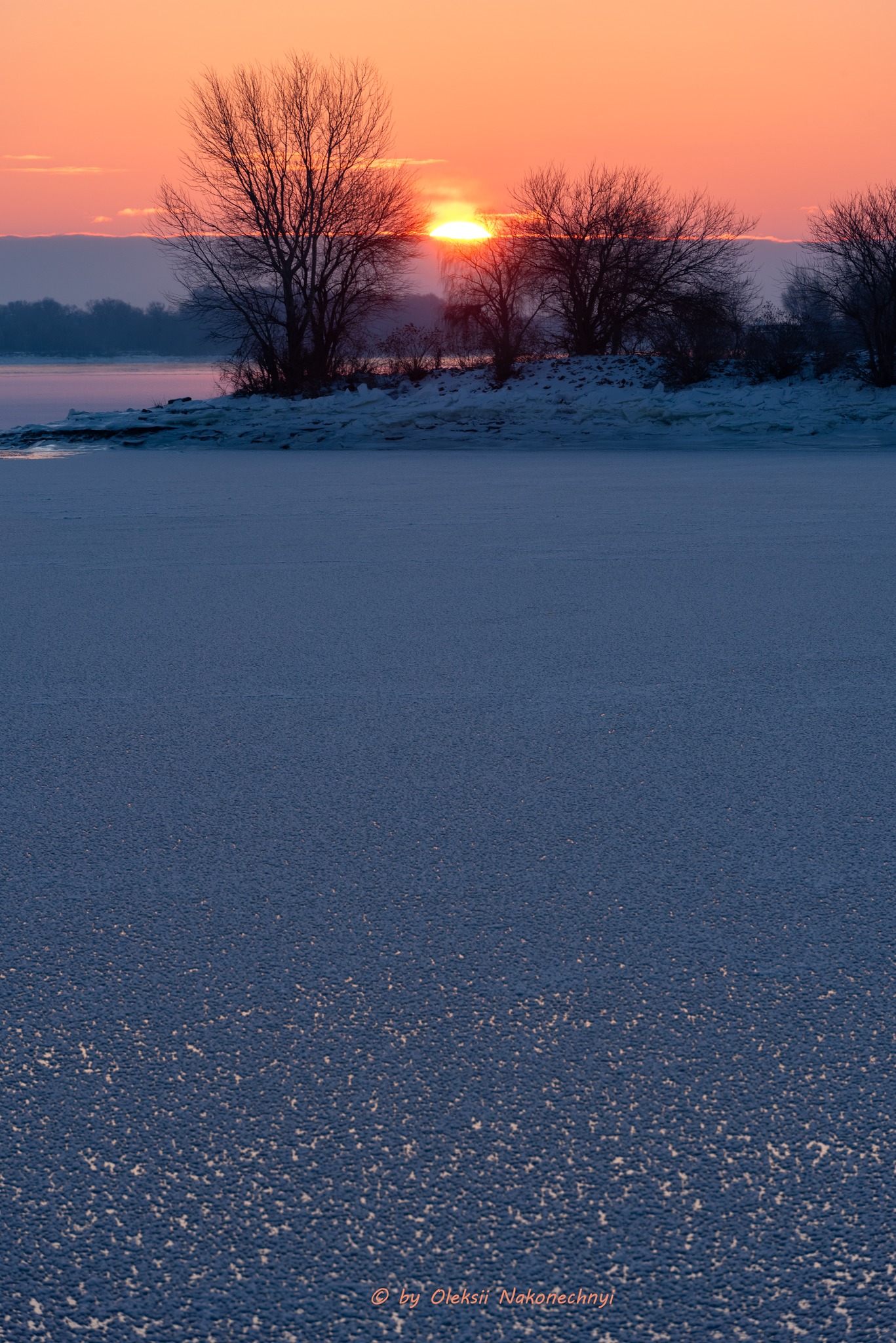 Зимовий світанок на Дніпрі у Каневі. Фото - фото 9