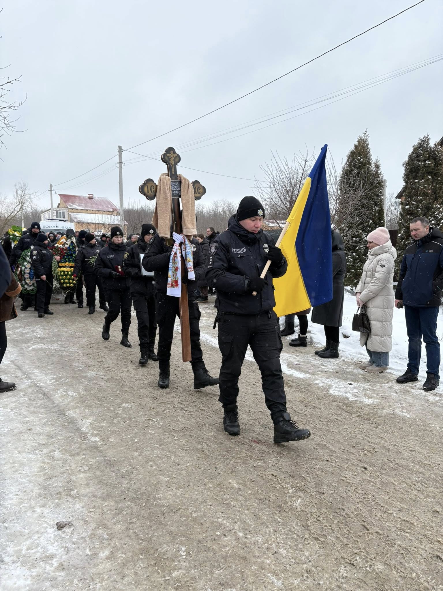 На Черкащині поховали поліцейського Володимира Бойка, який загинув при затриманні злочинця