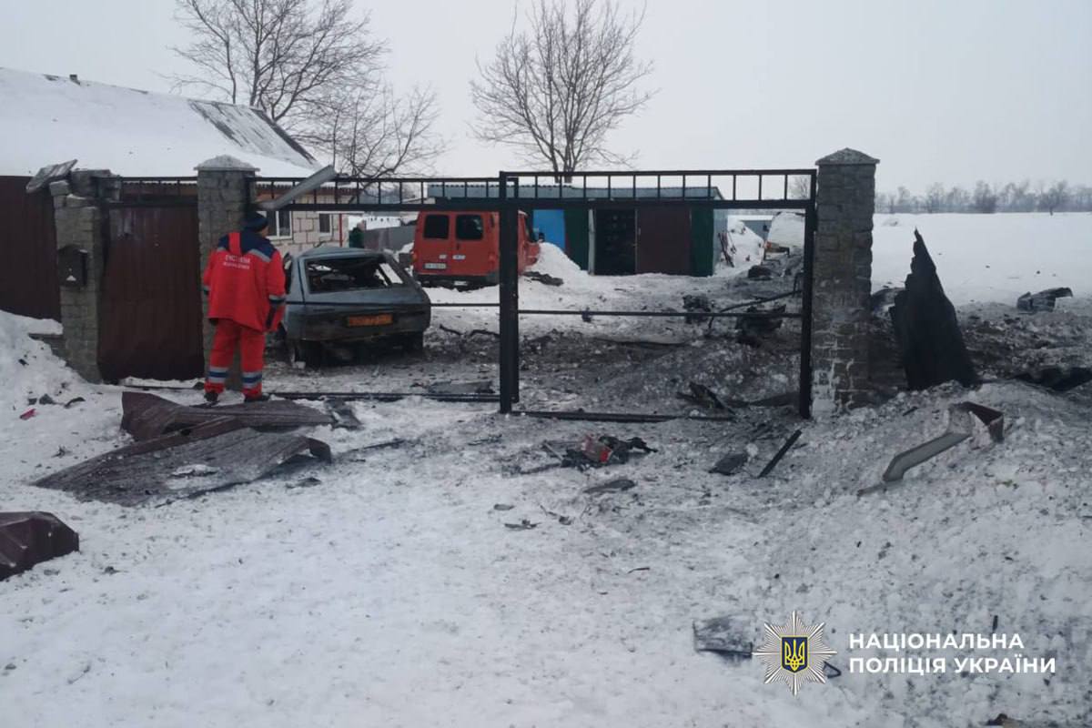 Поліція фіксує наслідки російського обстрілу на Уманщині