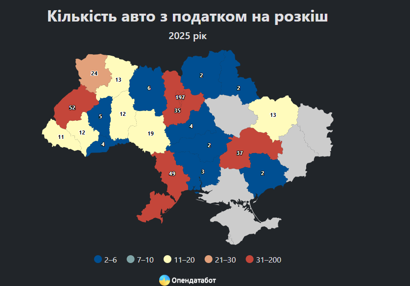 На Вінниччині зафіксували 19 автівок, які підпадають під податок на розкіш - фото 2