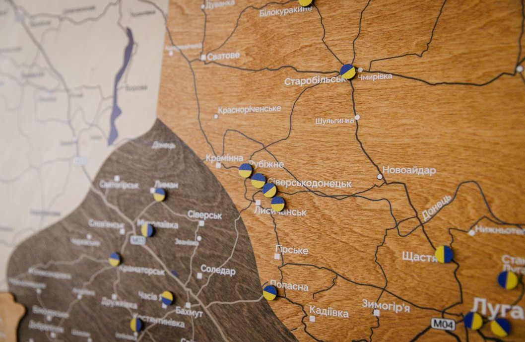 На станції метро «Золоті ворота» з’явилась інтерактивна мапа України