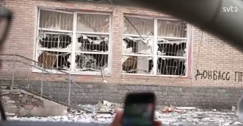 Бійці вінницької бригади провели «екскурсію» шведським журналістам на Донеччині - фото 5