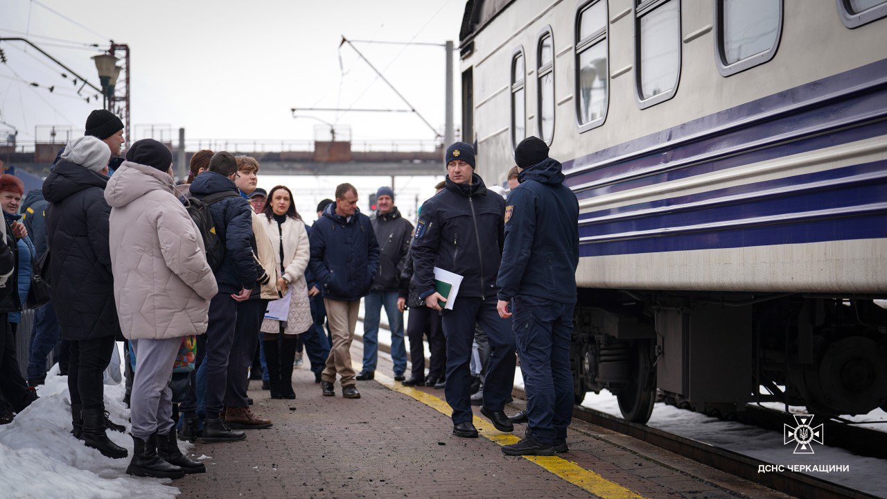 ДСНС Черкащини провела тренування для працівників «Укрзалізниці»