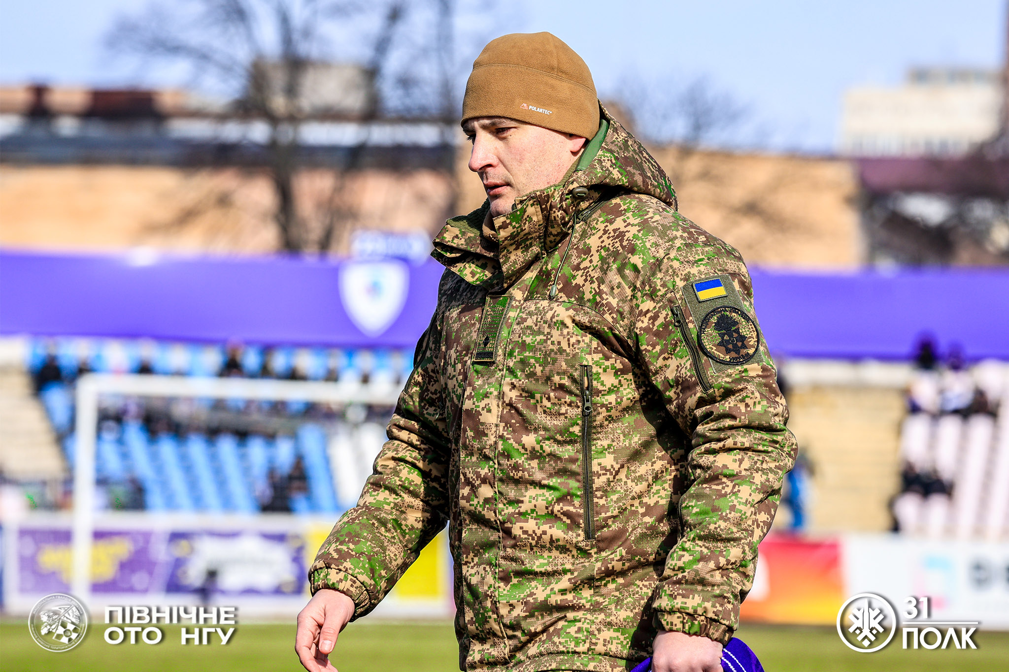 Майор з Черкащини зробив символічний перший удар по м’ячу у матчі ФК «ЛНЗ» проти ФК «Полісся»