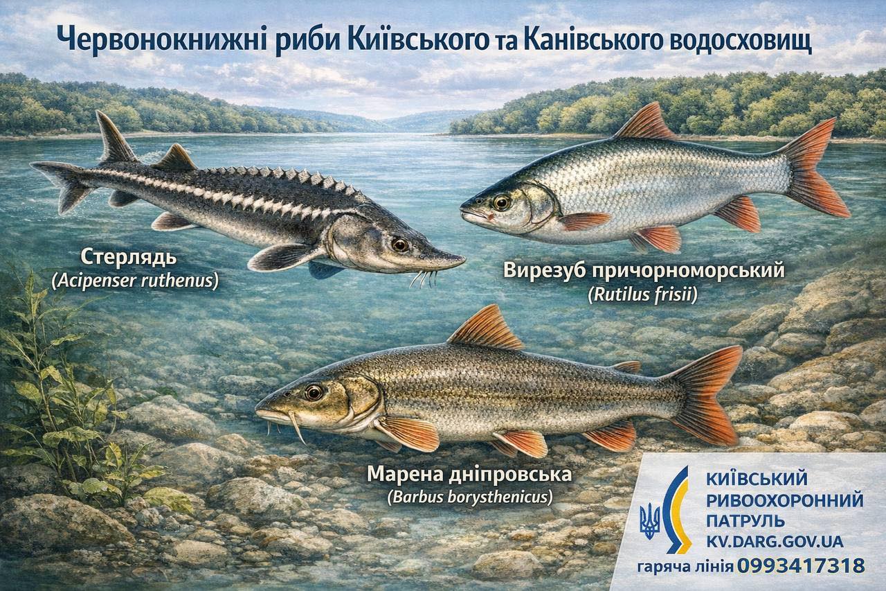 Під захистом держави: які червонокнижні риби мешкають у водосховищах Київщини