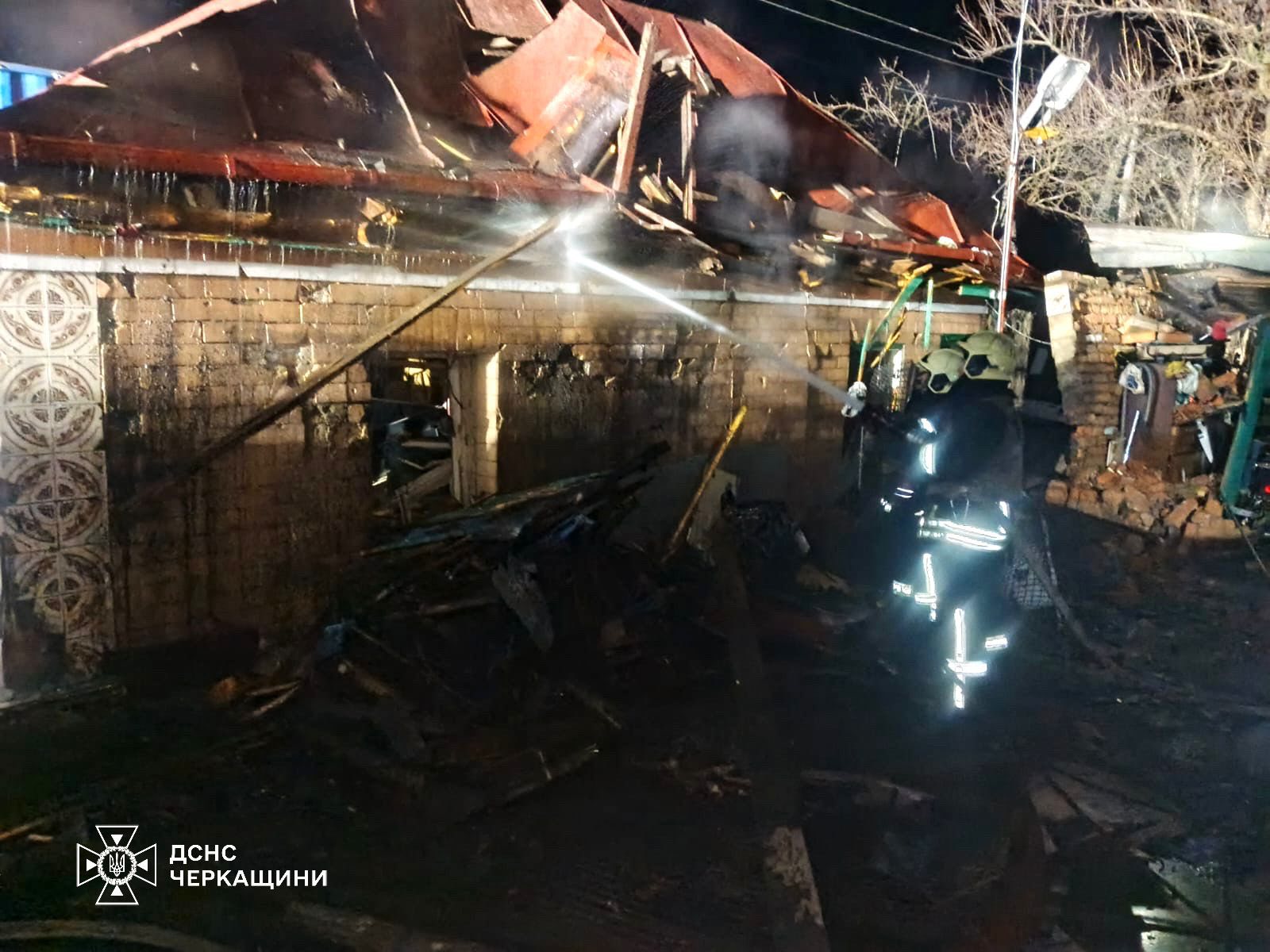 На Черкащині через російську атаку зруйновано будинок, є постраждалі