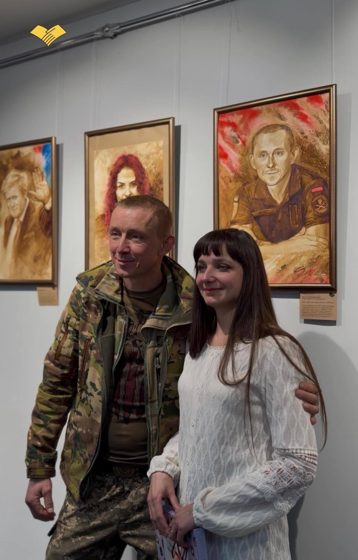 У Черкасах відкрили виставку портретів, написаних кавою