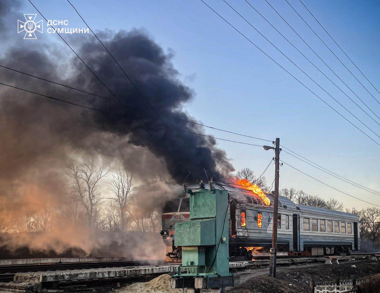 Російський дрон атакував потяг «Смородине — Ворожба»