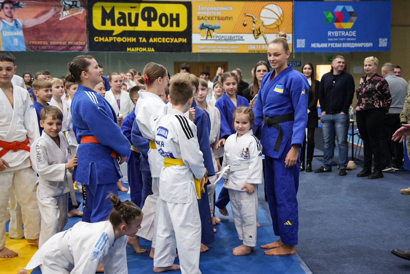 Чемпіонка світу Дар’я Білодід провела в Черкасах майстер-клас із дзюдо