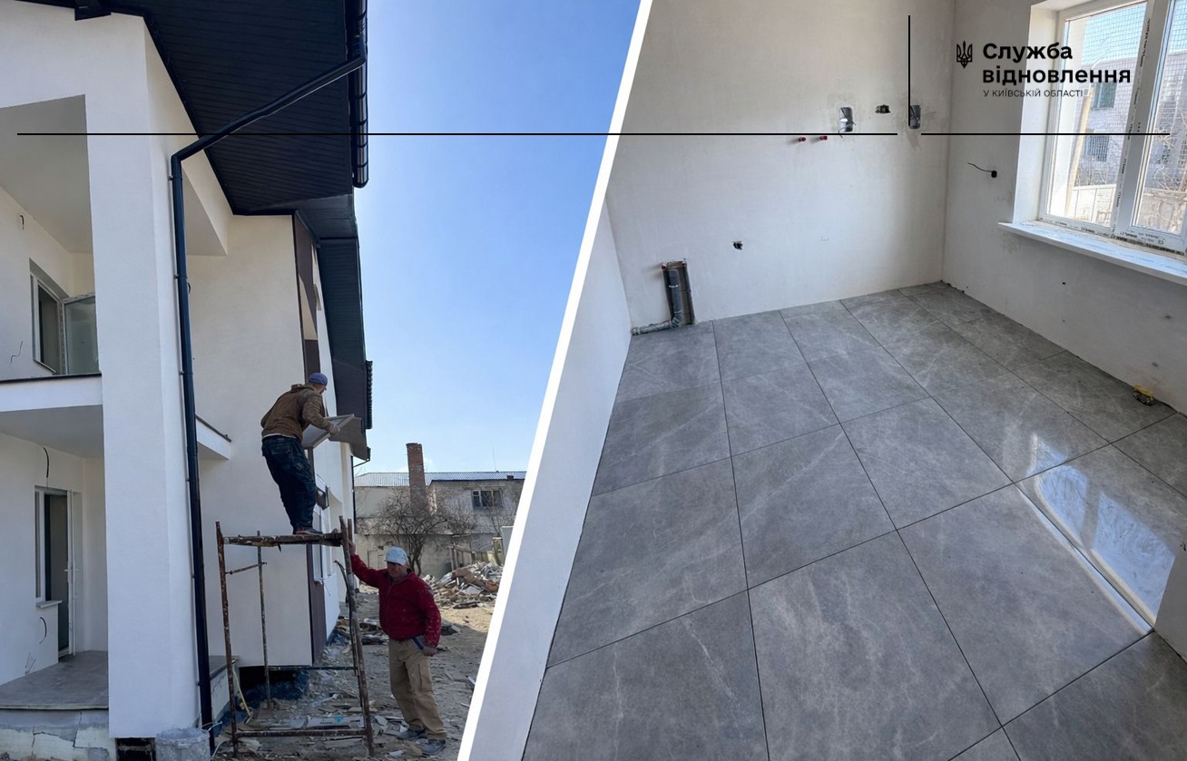 На Київщині триває відбудова багатоквартирного будинку, зруйнованого під час окупації - фото 2