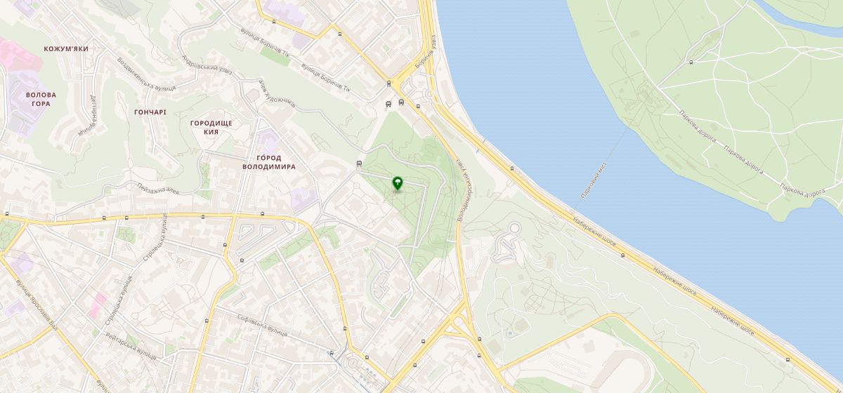 Володимирська гірка карта