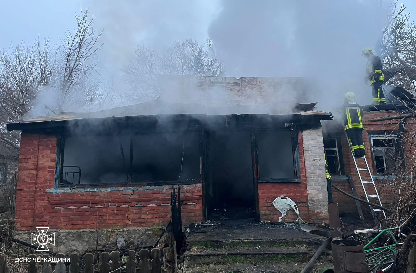 Чоловік загинув у пожежі на Черкащині