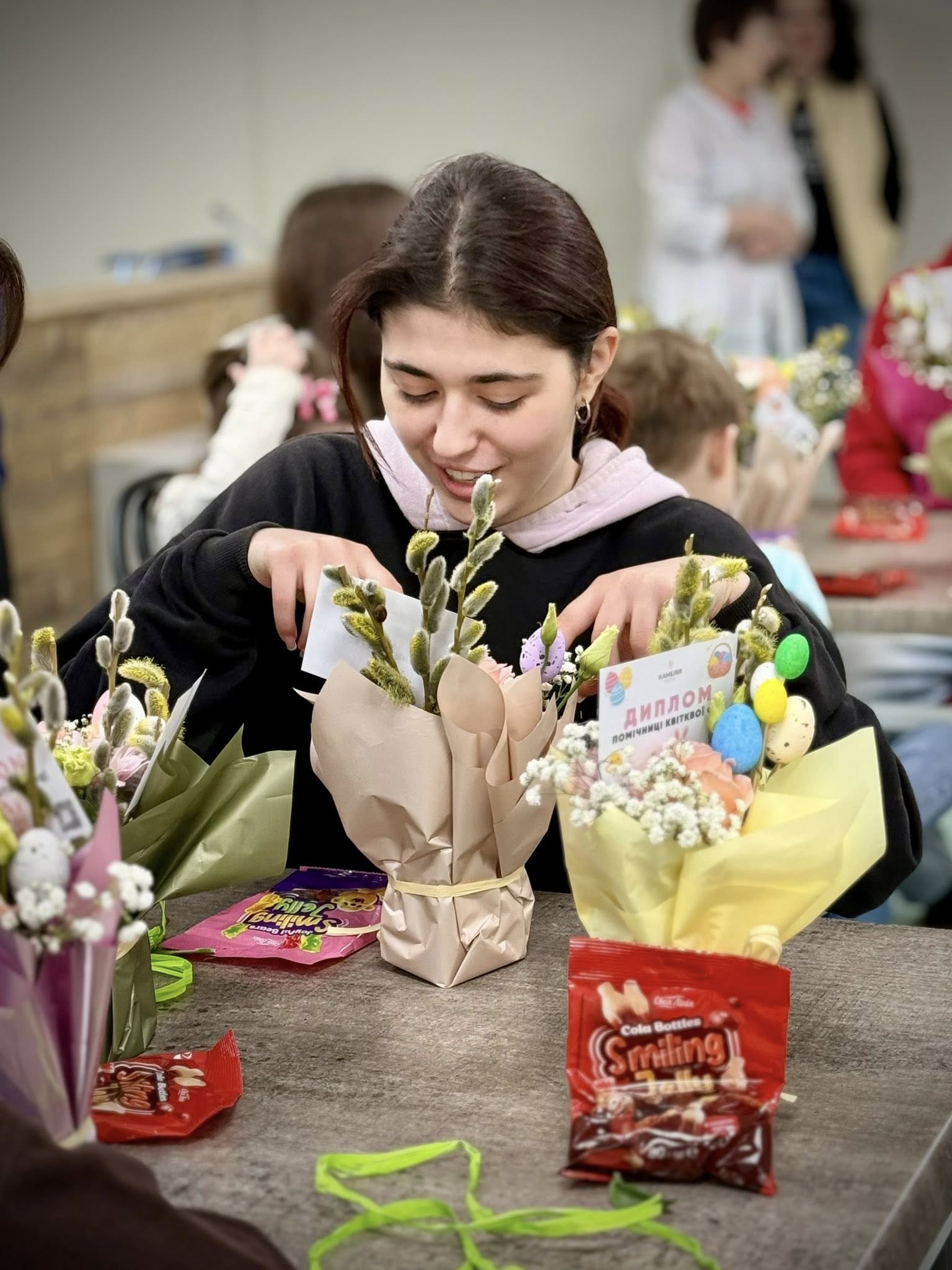 В Охматдиті провели великодній флористичний майстер-клас для дітей - фото 6