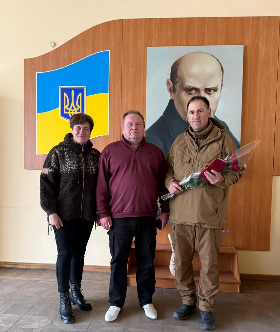 У Звенигородці воїну вручили медаль «За військову службу Україні»