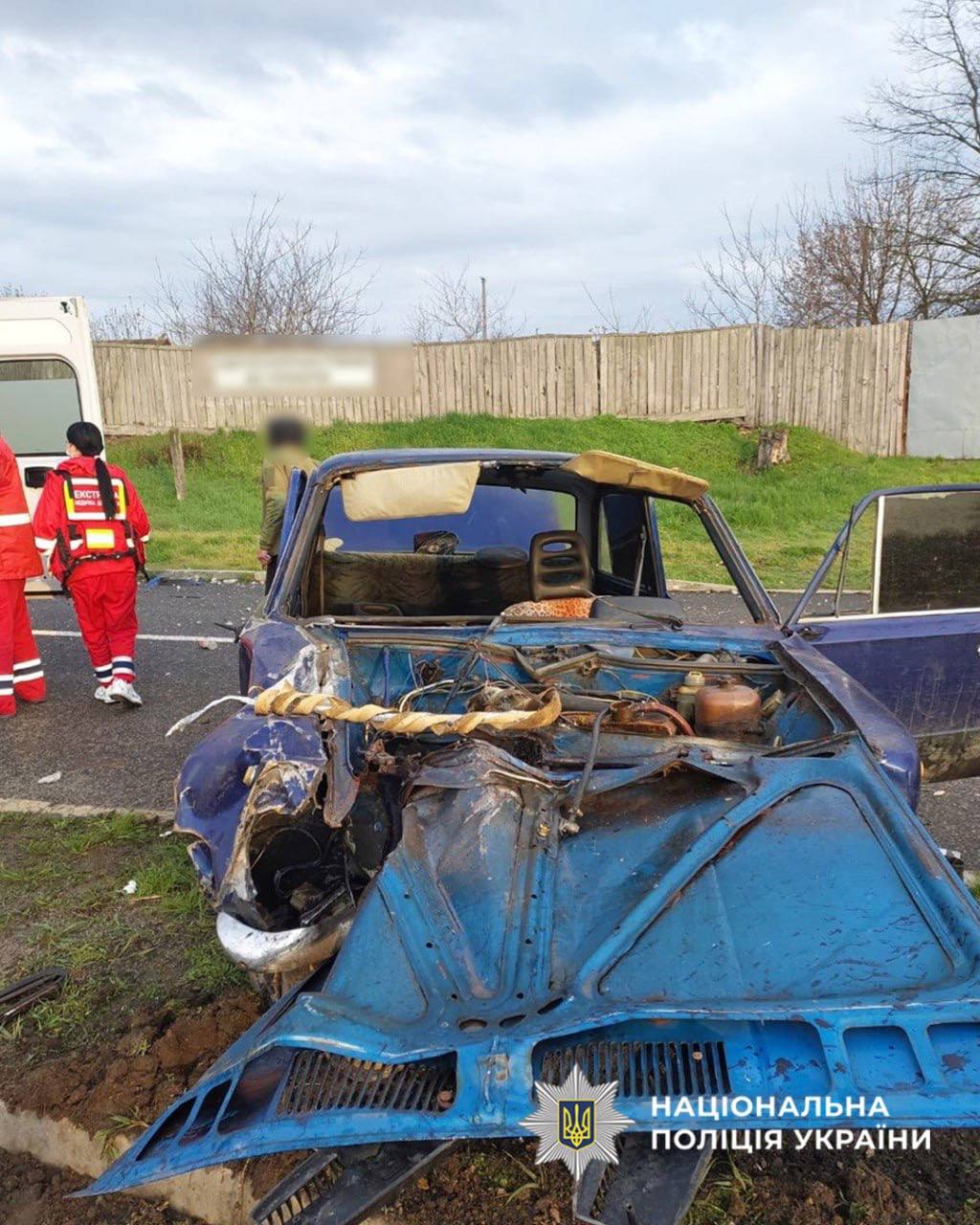 П’яний водій влетів у стовп на Черкащині, постраждав пасажир