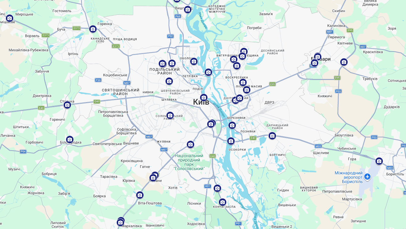Камери фіксації швидкості в Києві та області: карта, локації - фото 3