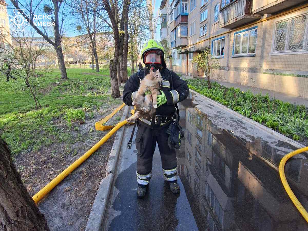 У Києві під час пожежі врятували трьох людей