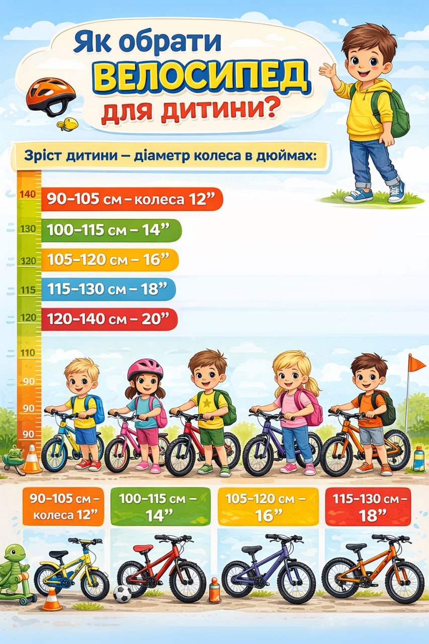 Як підібрати велосипед дитині: простий посібник для молодих батьків